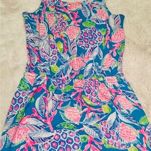 Lilly Pulitzer Tropical Blue and Pink Kids Dress